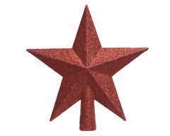 Cimier étoile plastique rouge