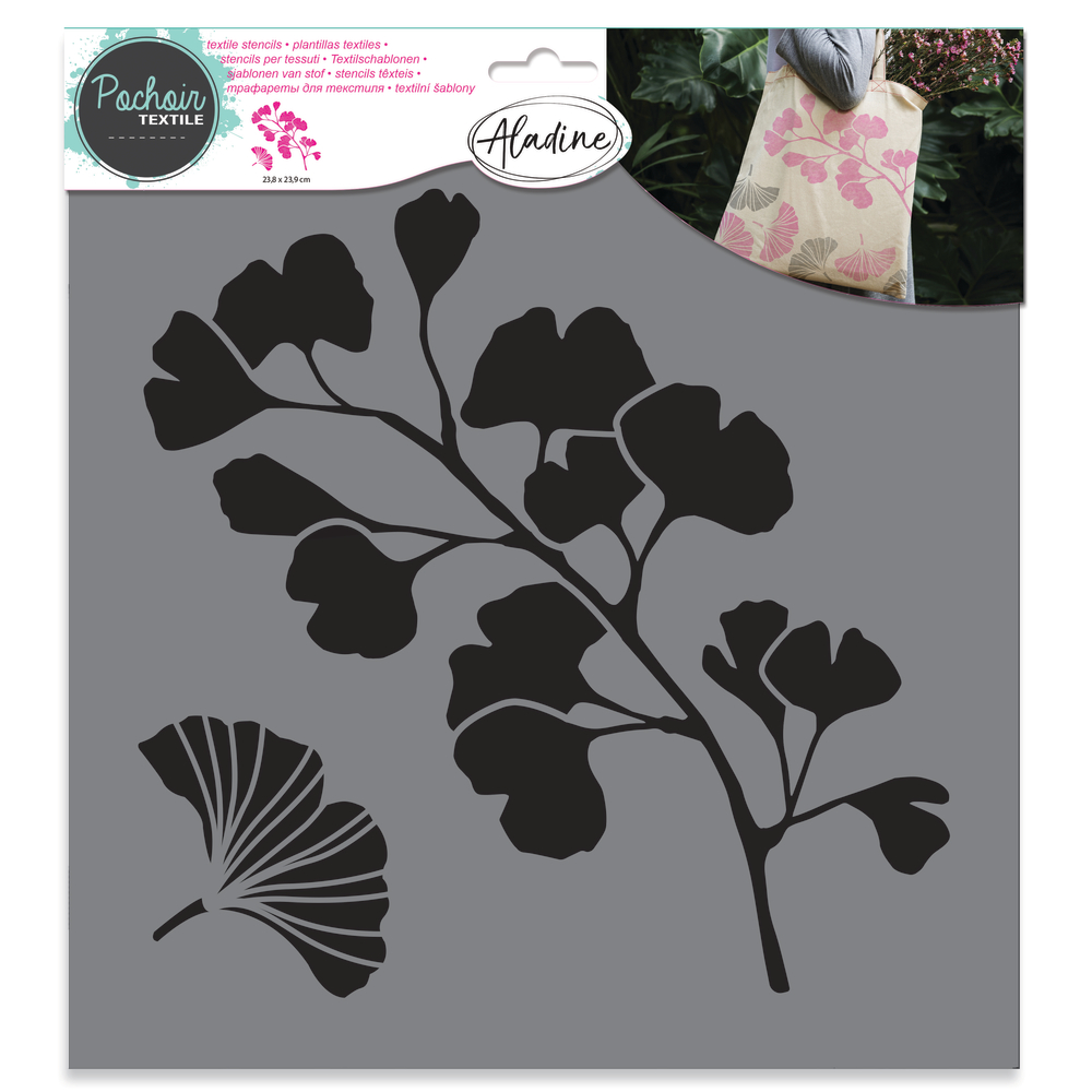 POCHOIR TEXTILE VEGETAL 2-(784938)