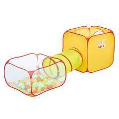 Parcours de jeu (cube, tunnel, air de jeu à balles) L50xl50xH6 cm