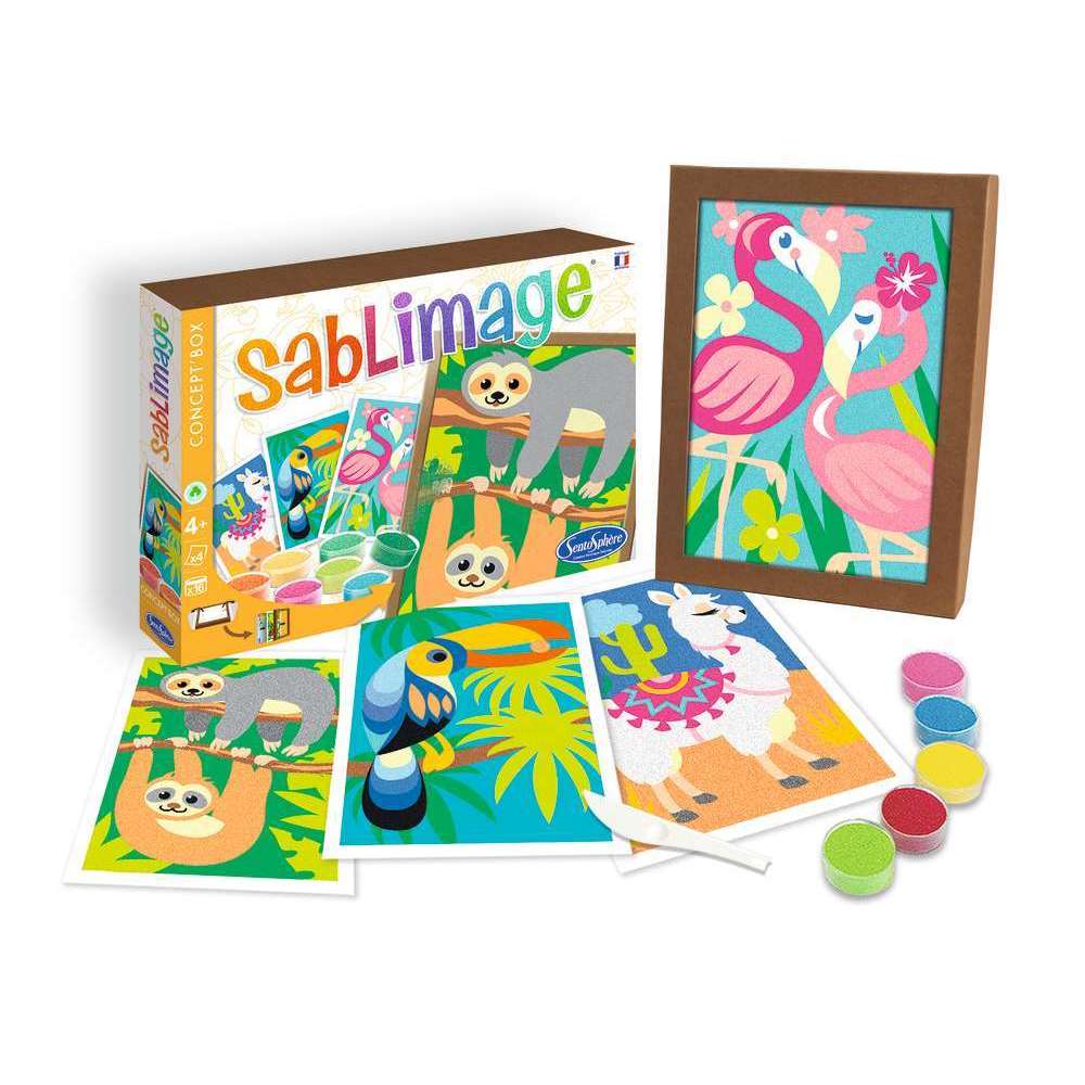 Jeu créatif DIY Sablimage concept box Animaux