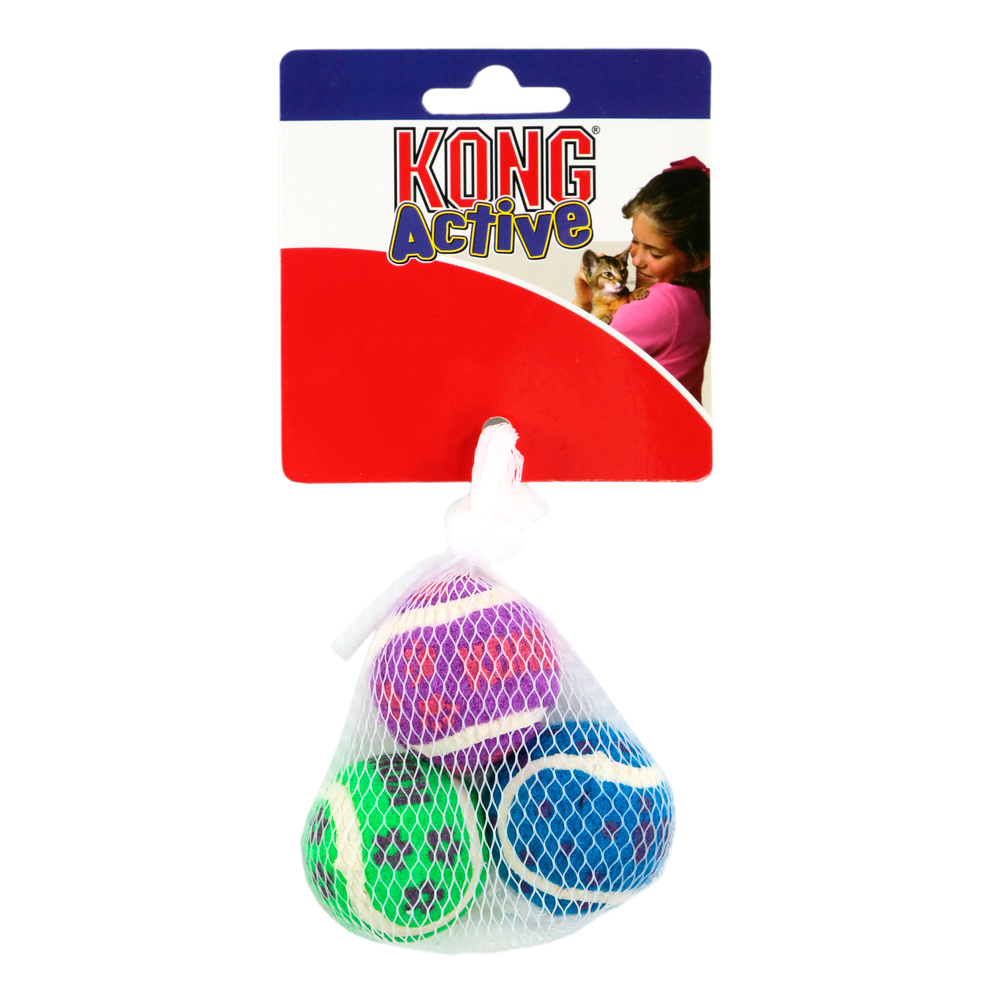 KONG CAT TENNIS BALL WI BELLS-(785190)