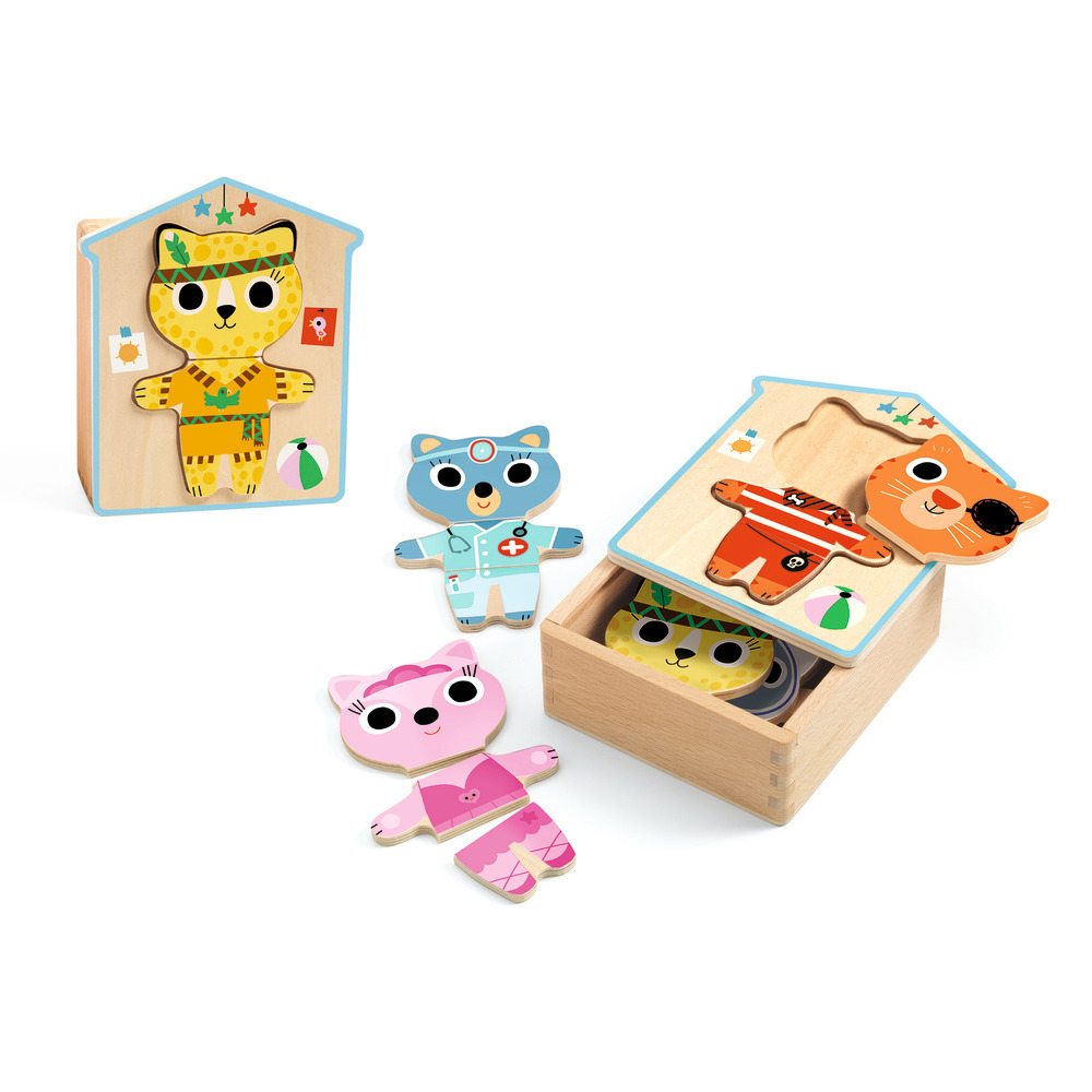 PUZZLES BOIS - DRESSUP-MIX-(785267)