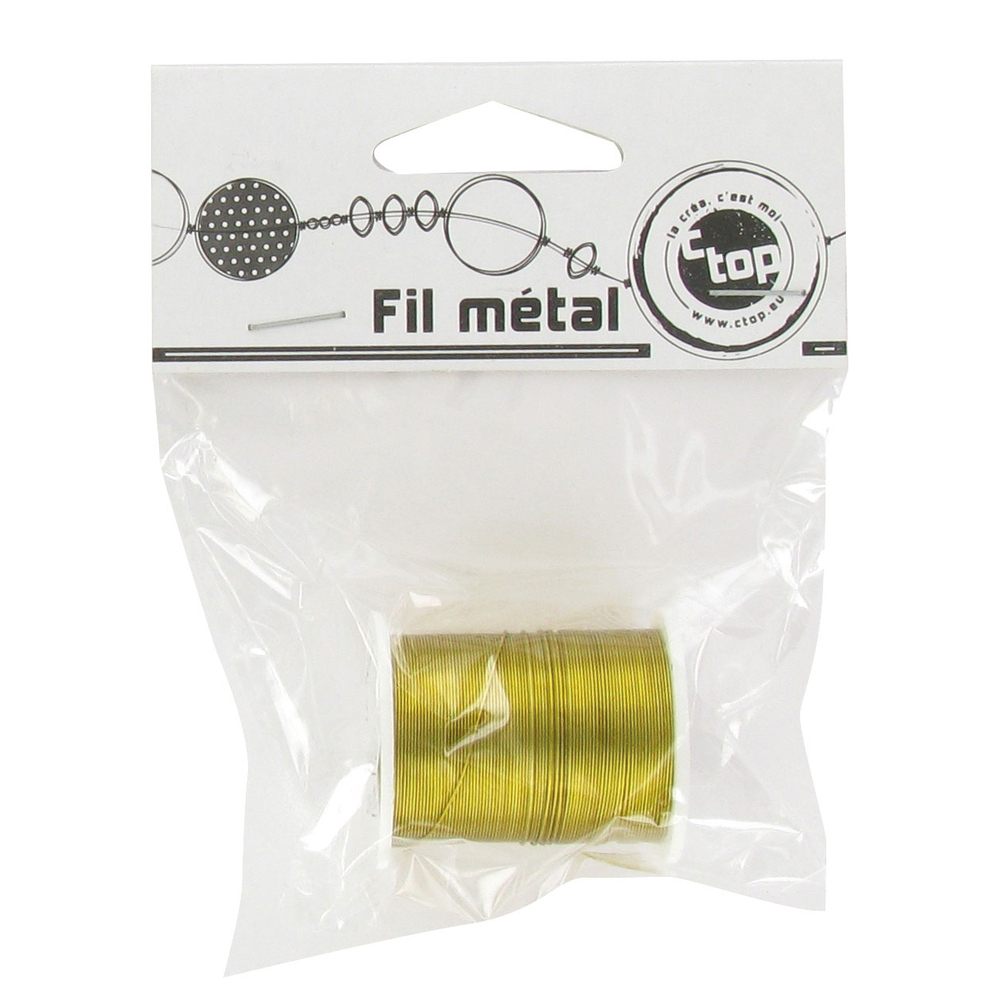 FIL METAL OR 10M 0.4MM-(785528)