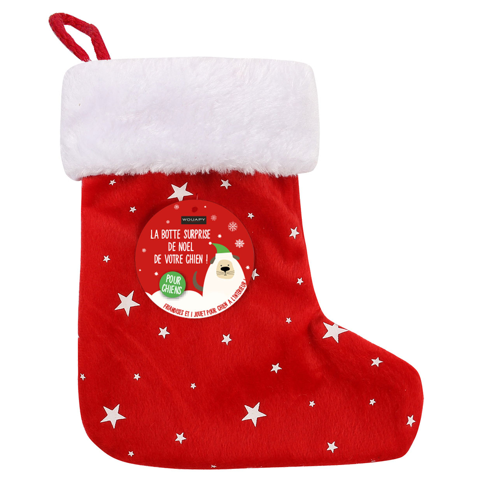 BOTTE NOEL CHIEN FRIA + JOUET-(785972)