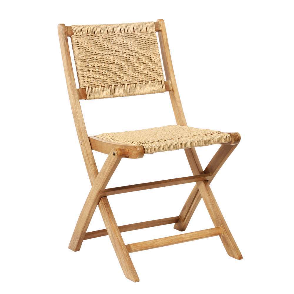 Chaise bois acacia/rÃ©sine maya Falcon