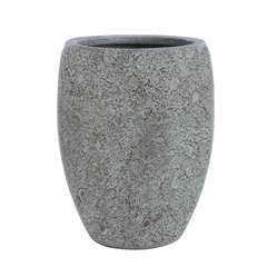 Vase PolyÂ : gris, D.25xh.30cm