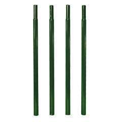Pack 4 tubes rond 20mm à enfoncer vert sapin 45 cm