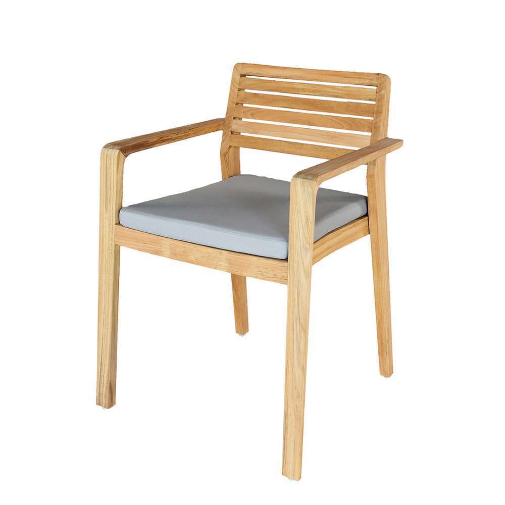 2 Fauteuils repas empilables Aquariva L55,5 x l59 x H81,5 cm