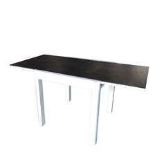Table carree vegetal aluminium blanc et plateau hpl 70x70cm H 76cm