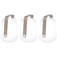 3 Lampes Balad H12cm : muscade