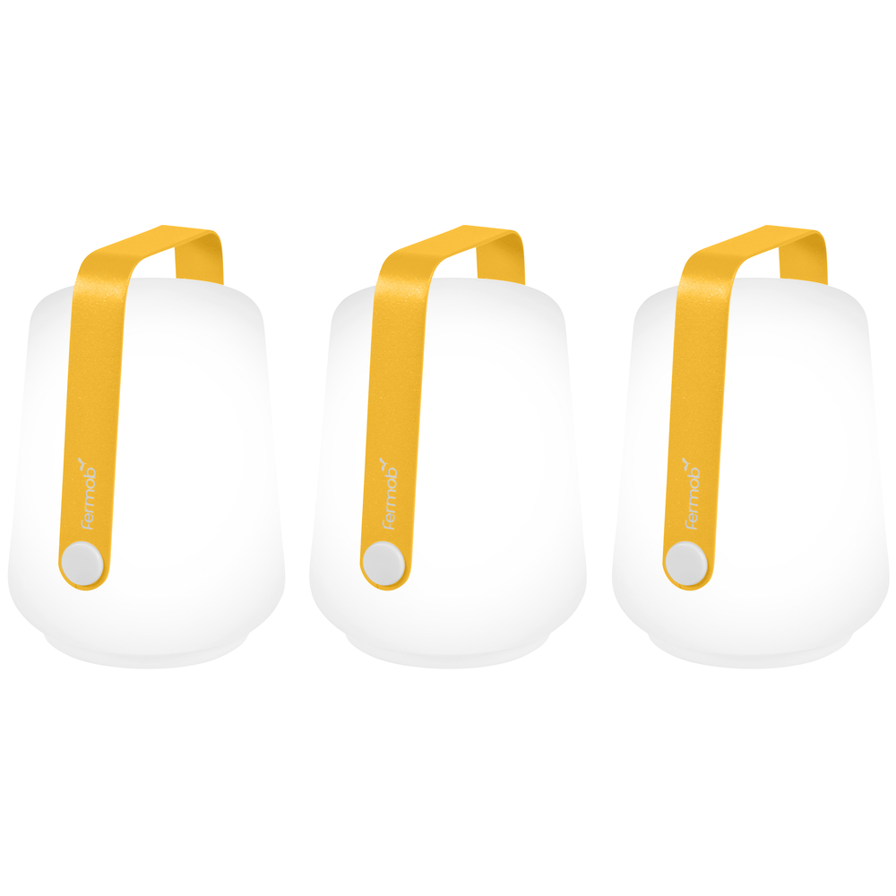 3 Lampes Balad H12cm : miel