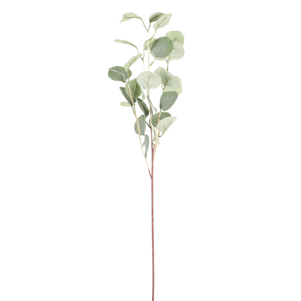 Fleur artificielle tige feuillage d'eucalyptus vert H.80cm