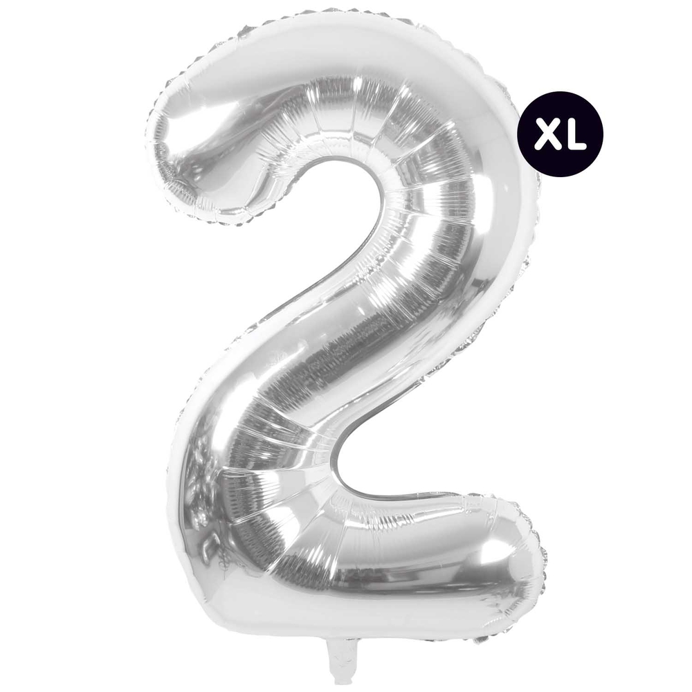 BALLON ALUMINIUM 2 ARGENT-(802054)