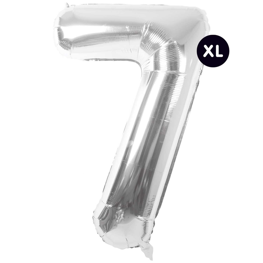 BALLON ALUMINIUM 7 ARGENT-(802059)