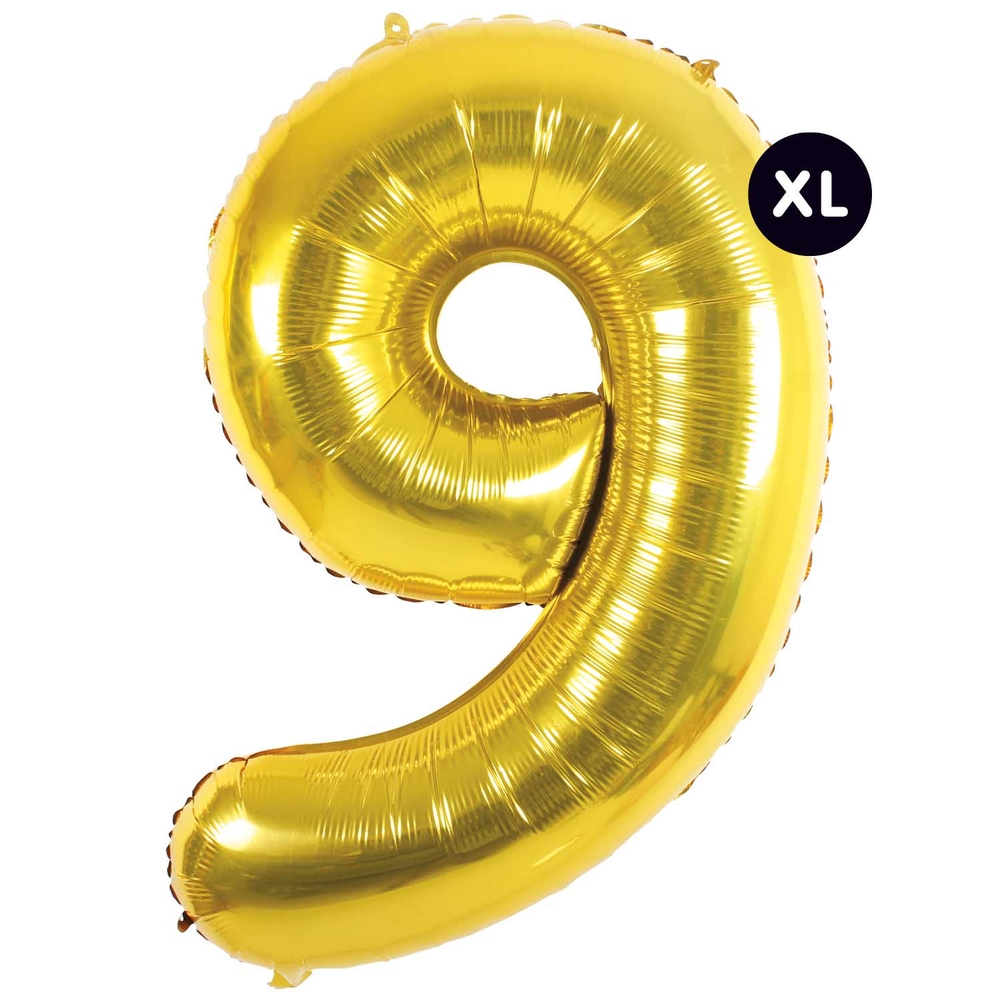 BALLON ALUMINIUM 9 OR-(802071)