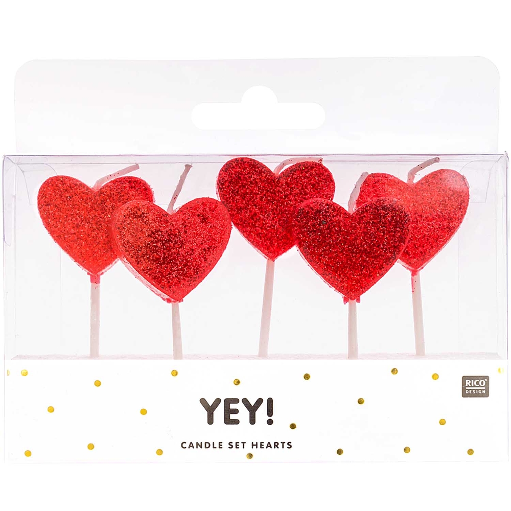 BOUGIE COEUR AVEC SCINTILLEMEN-(802079)