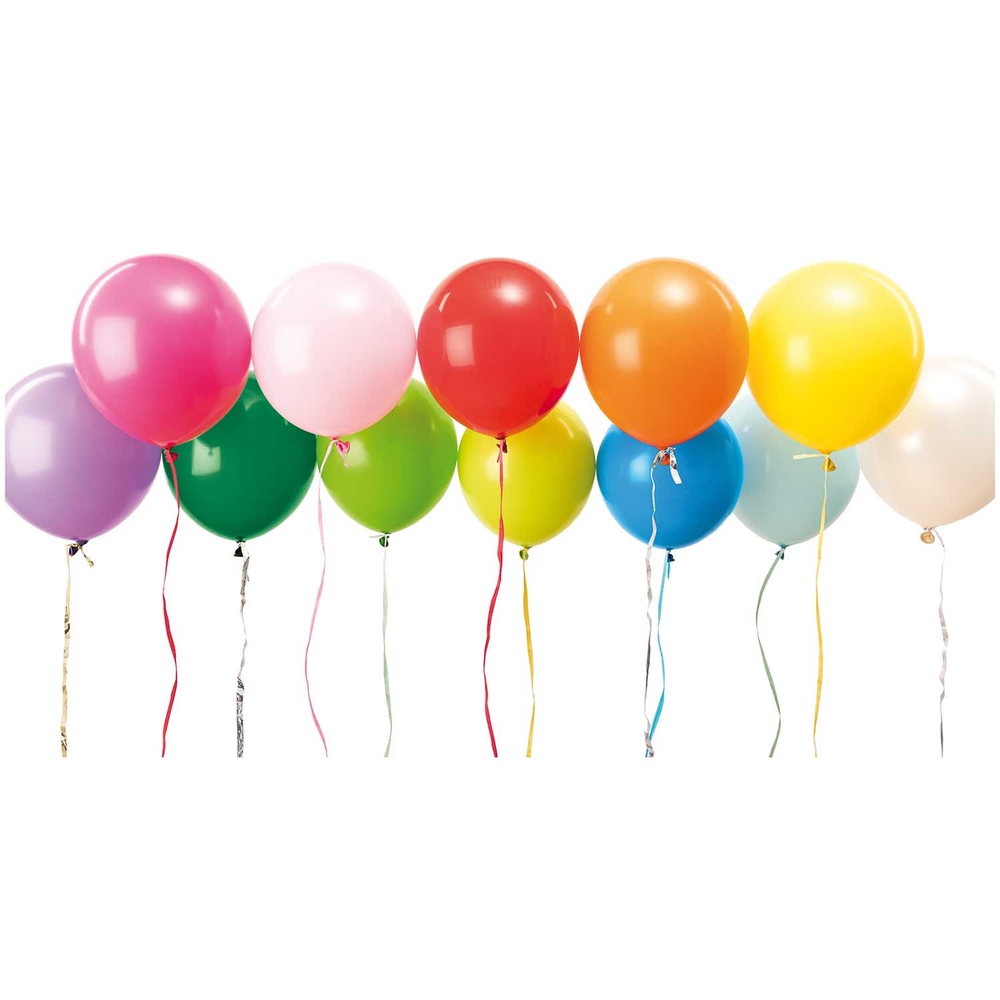 BALLONS MULTICOLORES MIXE-(802084)