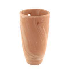 Applique vase terre cuite rosée ø. 15cm x H. 26cm