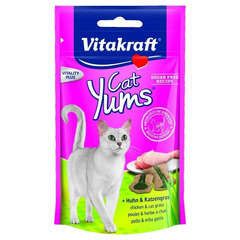 Friandise Chat Yums Poulet & Herbe à chat 40g