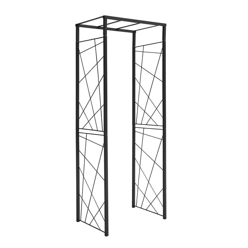 Pergola Mandala CAR25Â : acier, gris, l.74cm