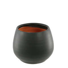 Pot Cancale black D.14 x H.14 cm