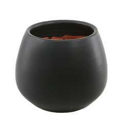 Pot Cancale black D.21 x H.21 cm