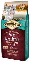 Croquettes chat sénior sans céréales à la carpe et truite - 6 kg