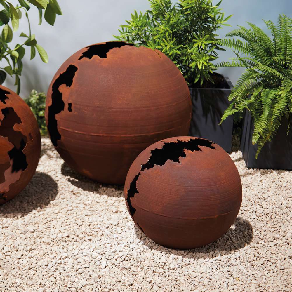 SPHERE CRAQUEL MTL ROUIL D30-(814539)