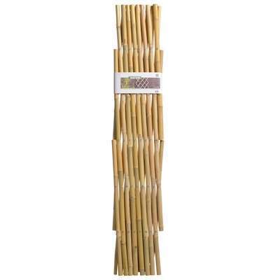 Marron NATURE Treillis extensible en bambou 100x200cm 
