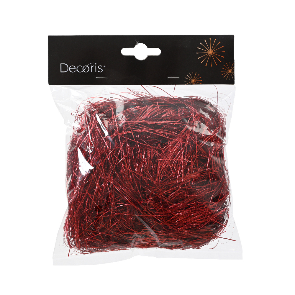 Cheveux d'ange scintillant, coloris rouge