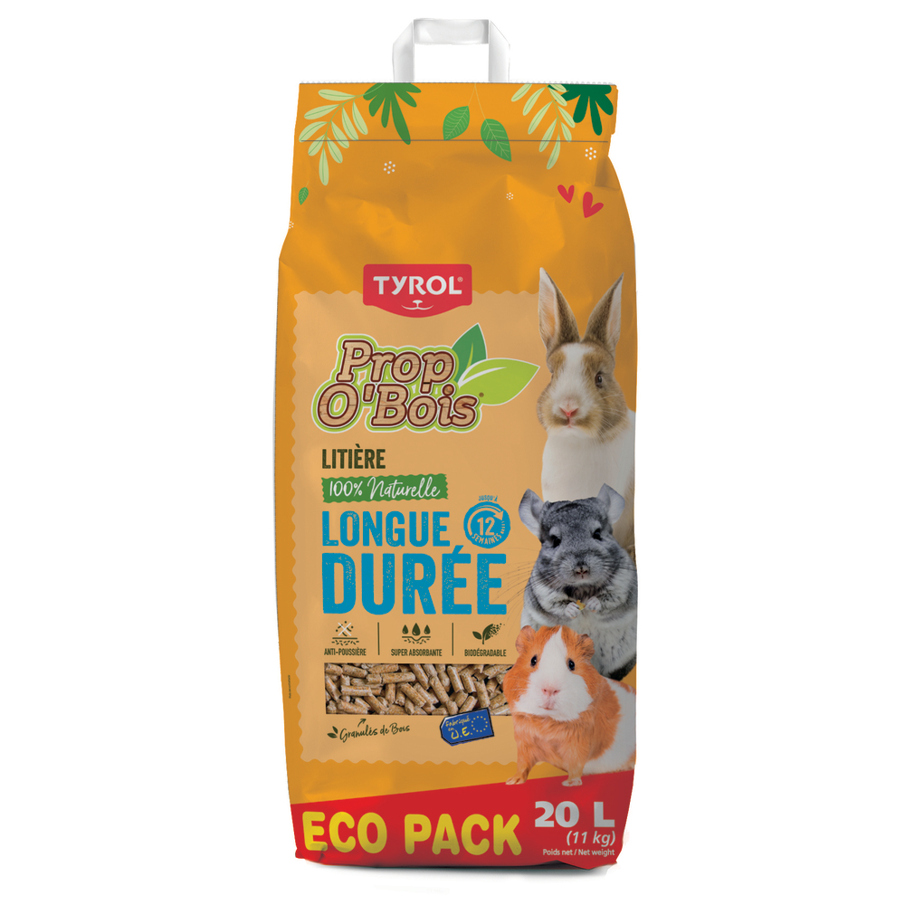 Litière Prop O' Bois pour rongeur 20L