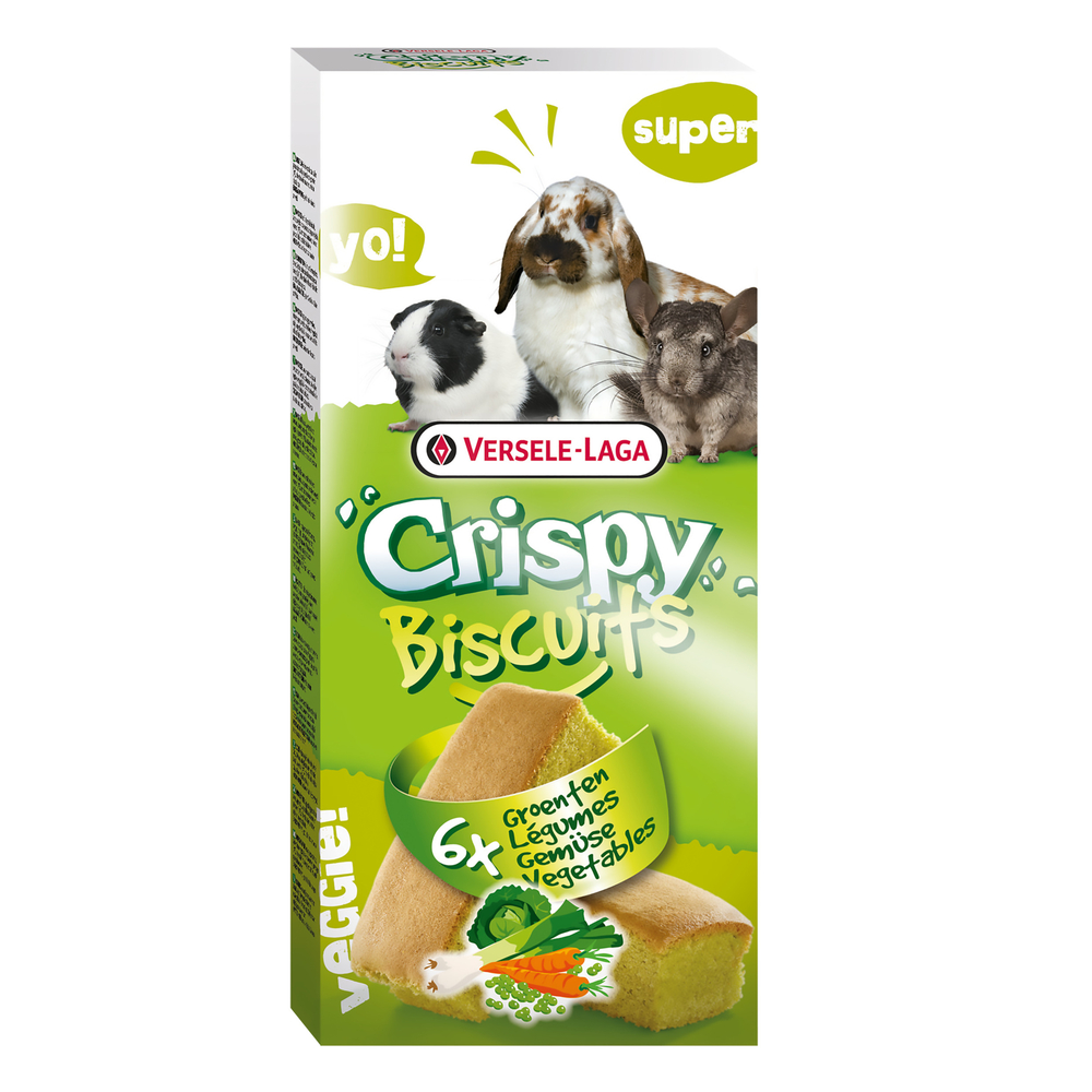 Crispy Biscuits x6 Légumes Petits Mammifères 70g