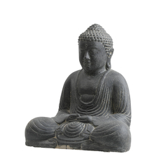 Statue de jardin Bouddha Japonais assis - H.41cm