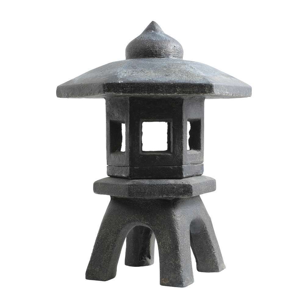 Lampe de jardin modèle 2 en pierre reconstituée - L.46xl.46xH.67 cm