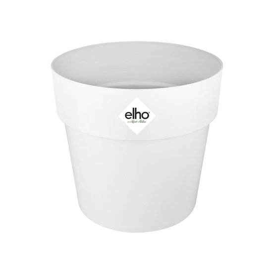 Cache-pot B.for Original rond roues 35cm blanc