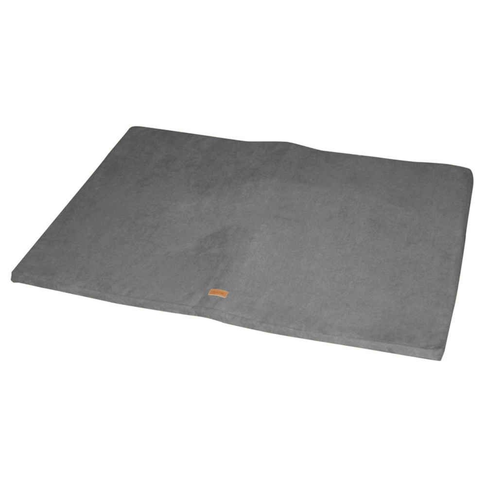 Tapis Plat en Tissu SuÃ©dine - Gris