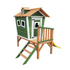 Maisonette en bois pour enfants Niké avec toboggon 175x130x205 cm
