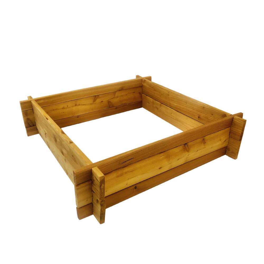 CarrÃ© potager bois de mÃ©lÃšze 80x80xH.20cm