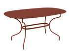 TABLE OPERA OVALE OCRE ROUGE-(826768)