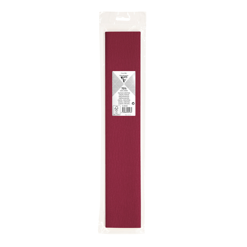 ROUL CREPON 250X050M BORDEAUX-(826985)