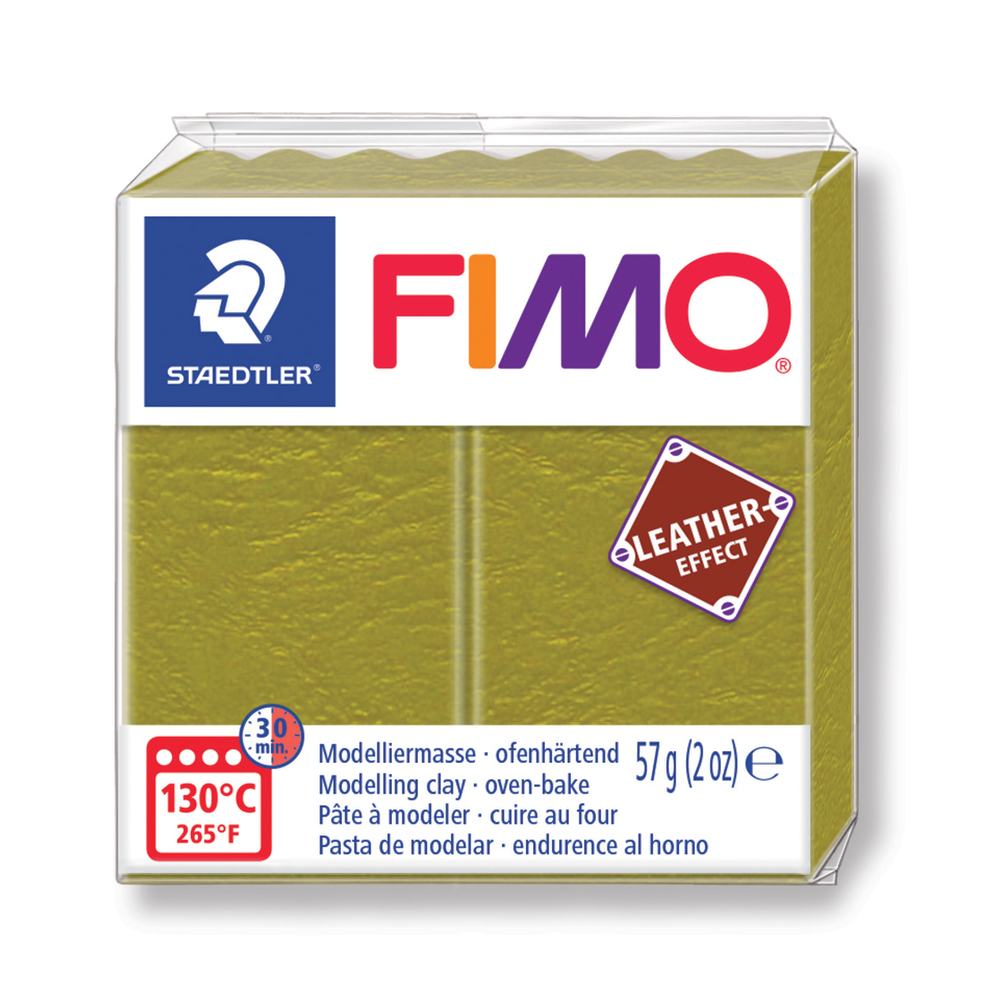 FIMO EFFECT CUIR 57G OLIVE-(828352)