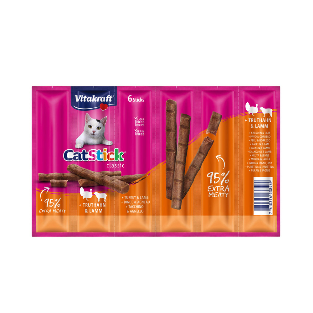 CAT-STICK MINI DIN AGNEAU X6-(829492)