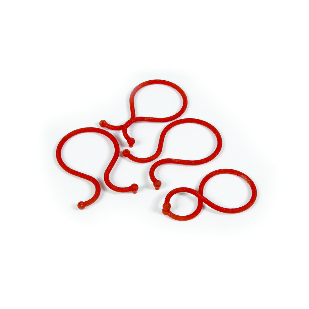 25 CLIPS TOMATES ROUGE 6.2CM-(831926)