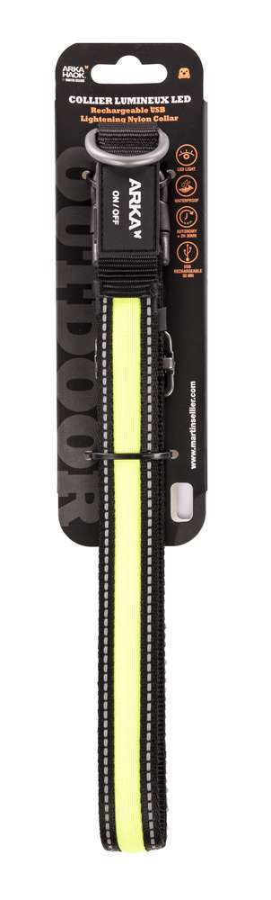 COL LUM JAUNE 2.5X45-63CM USB-(832645)