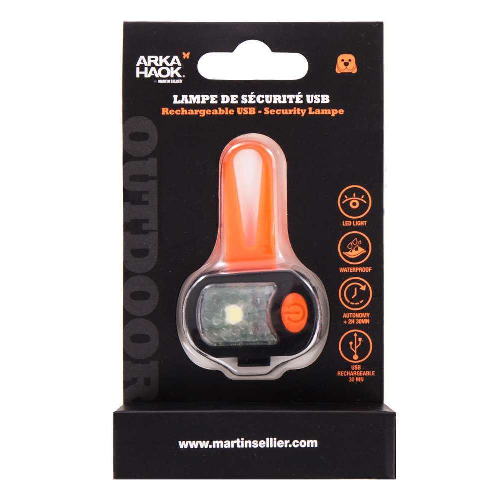 LAMPE DE SECU ORANGE USB-(832650)