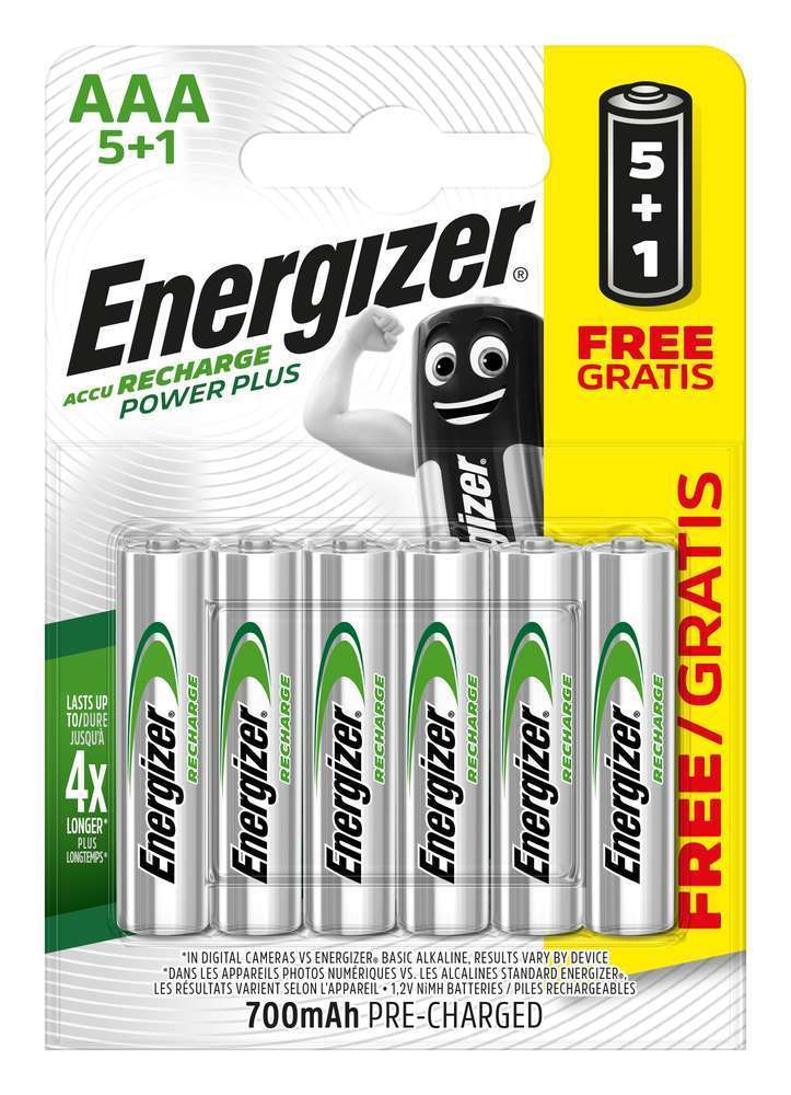 Energizer Piles Rechargeables AA, Recharge Power Plus, Lot de 16