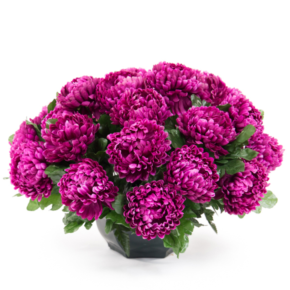 Coupe de chrysanthèmes artificiels à 28 tiges