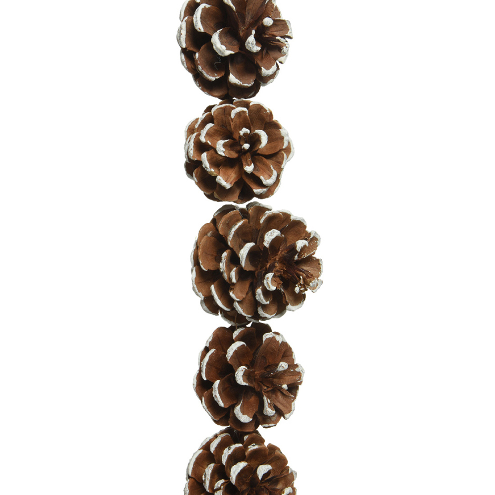 Guirlande pomme de pin 120x4x4cm coloris naturel 