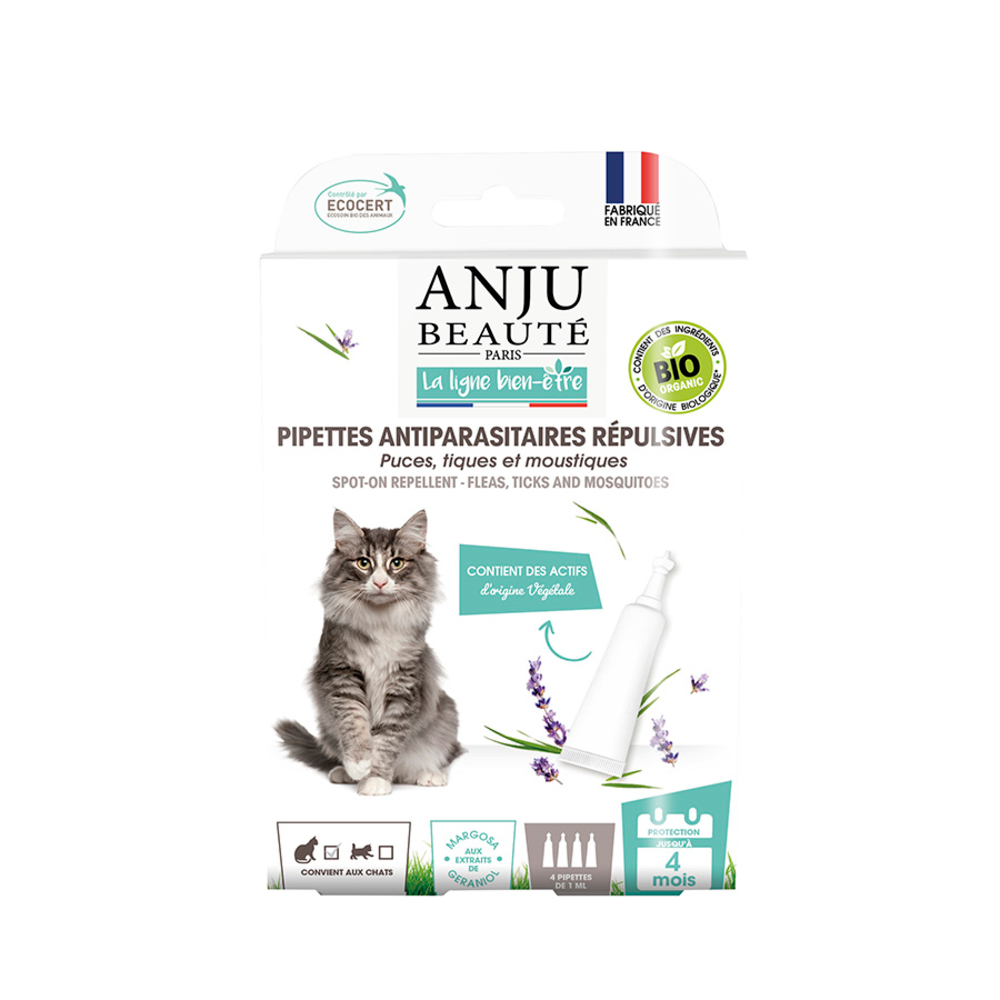 Pipettes Antiparasitaires Répulsives Bio x4 Chat