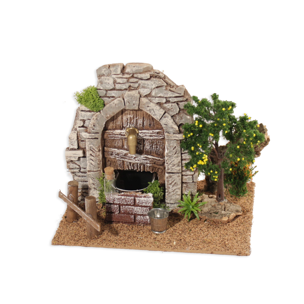 FONTAINE 220V PLATRE A/CITRONN-(841760)